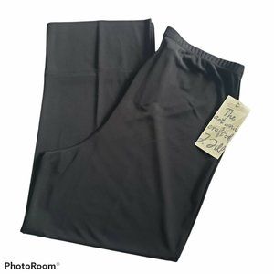 J. Jill Art and Craft Black Semi Sheer Matte Pants